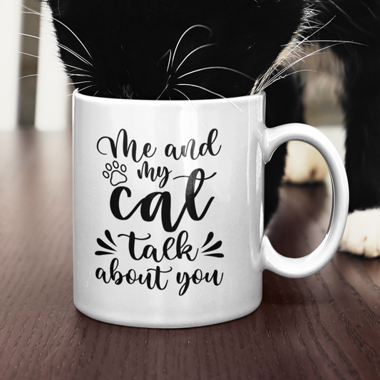 Me And My Cat Talk About You Mug