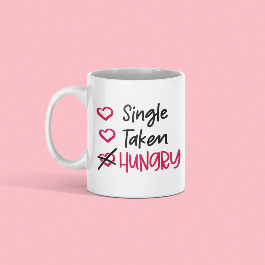 Single Taken Hungry Mug