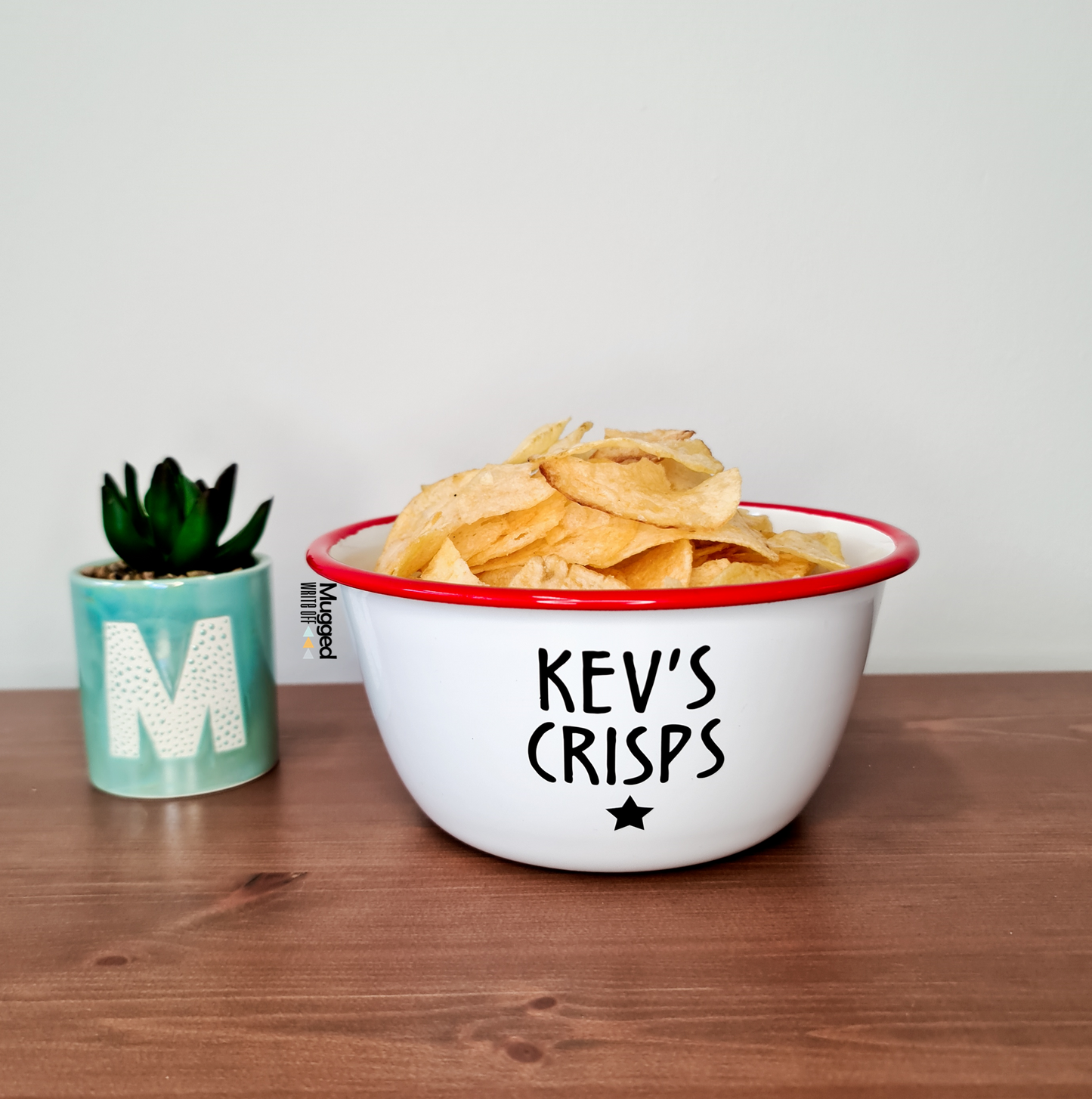 Personalised Crisps Bowl Enamel