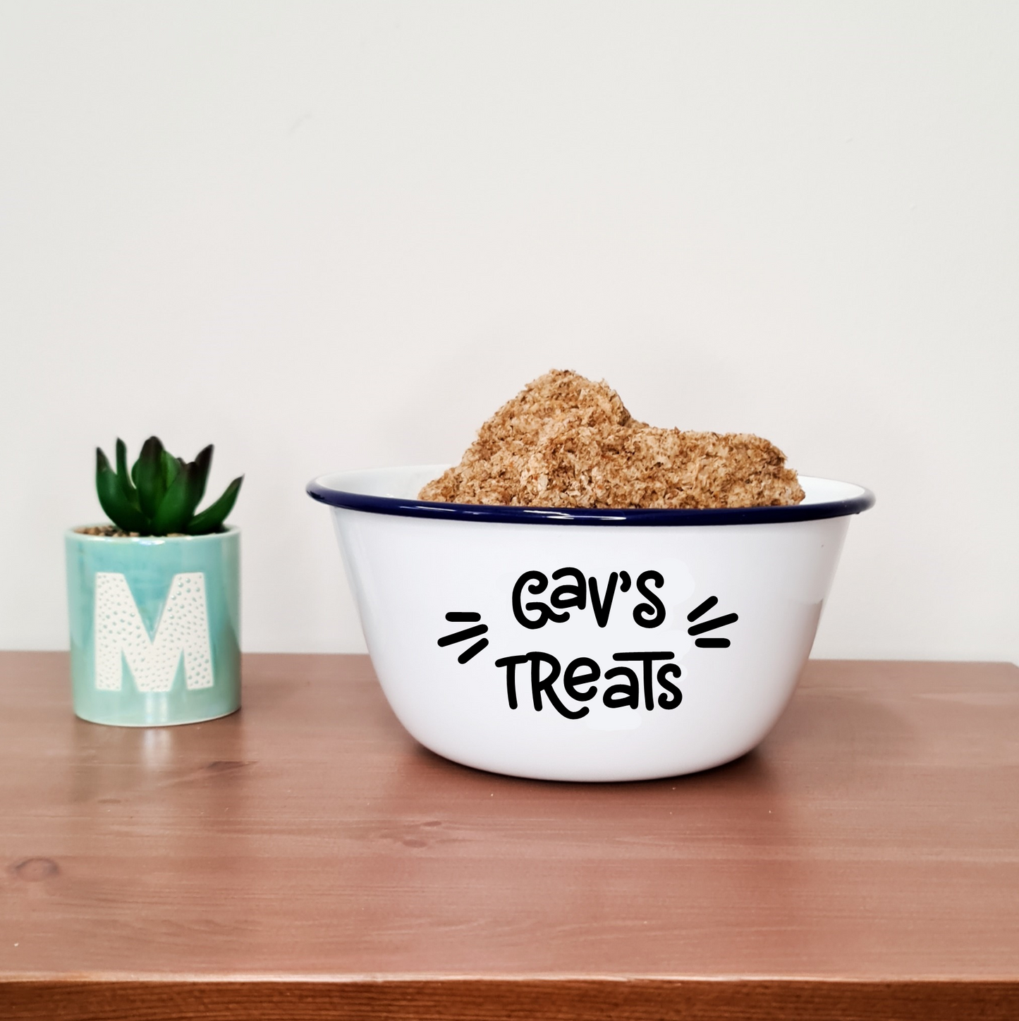 Personalised Treats Enamel Bowl