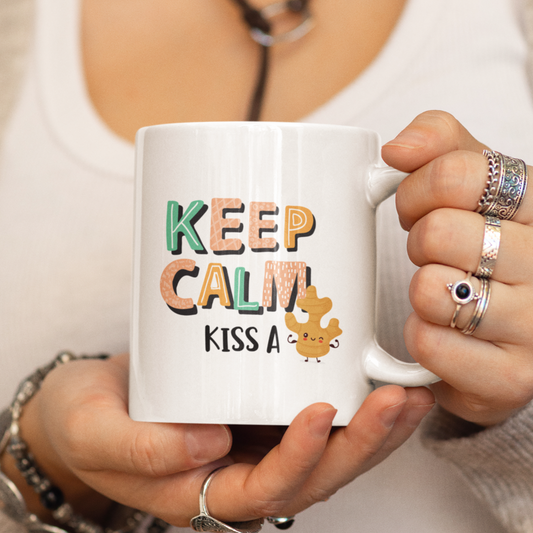 Keep Calm Kiss A Ginger Mug