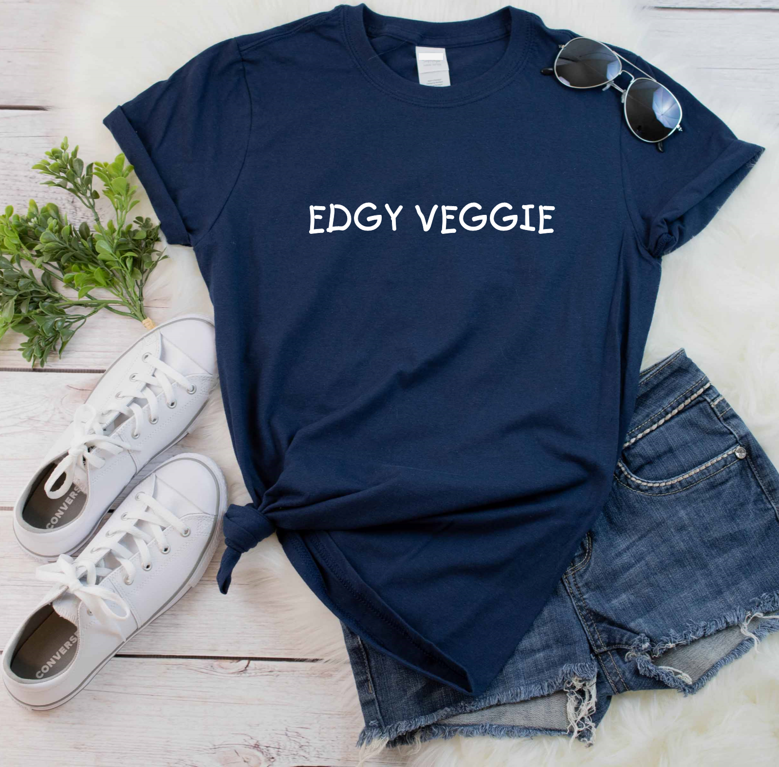 Edgy Veggie T Shirt - Mugged Write Off