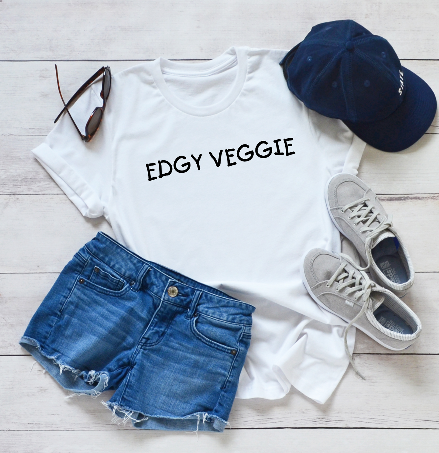 Edgy Veggie T Shirt - Mugged Write Off