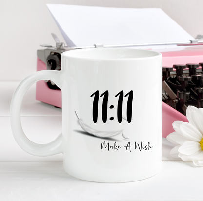 11:11 Make A Wish Feather Mug - Mugged Write Off Limited