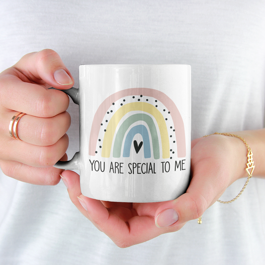 You Are Special To Me Rainbow Mug