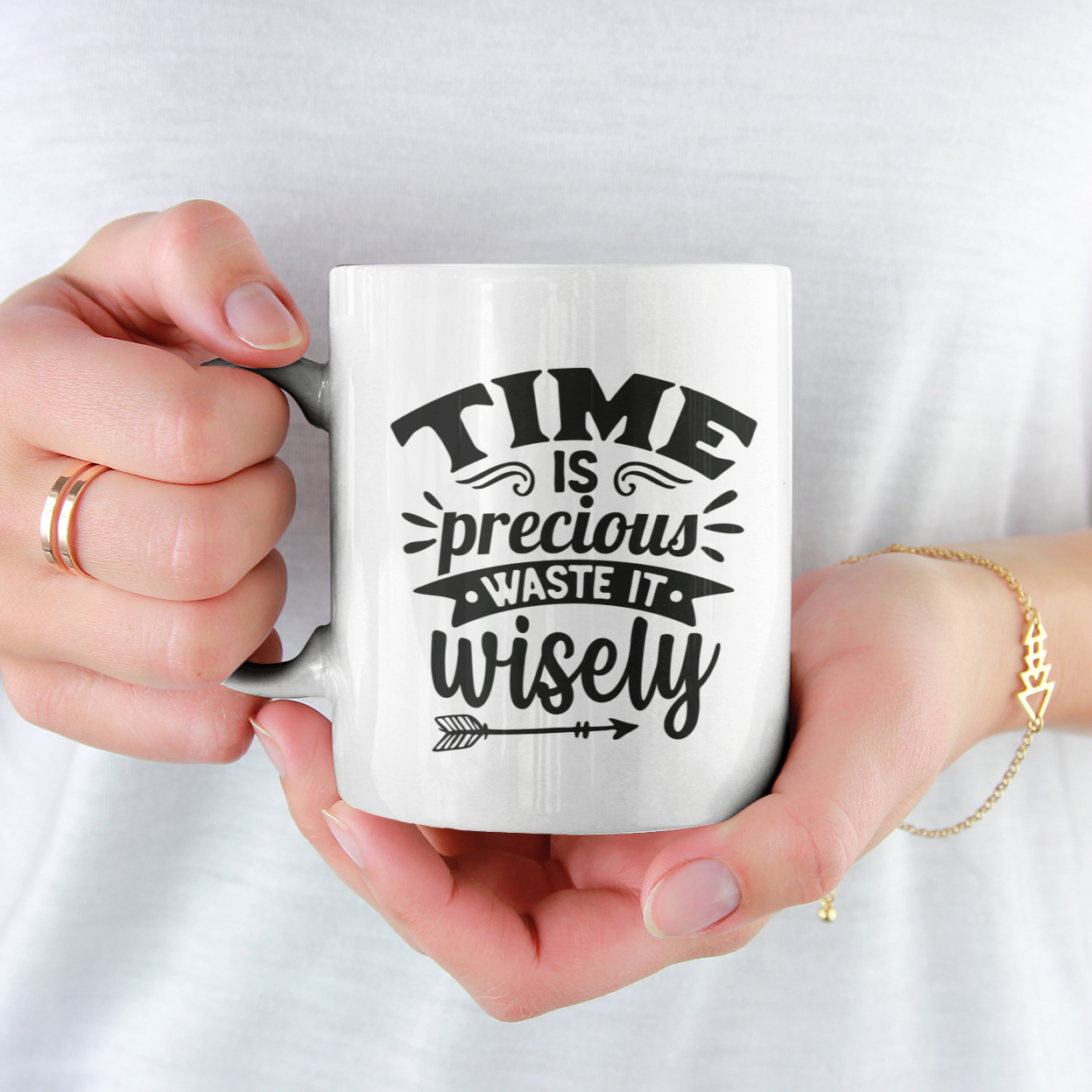 Time Is Precious Waste It Wisely Mug