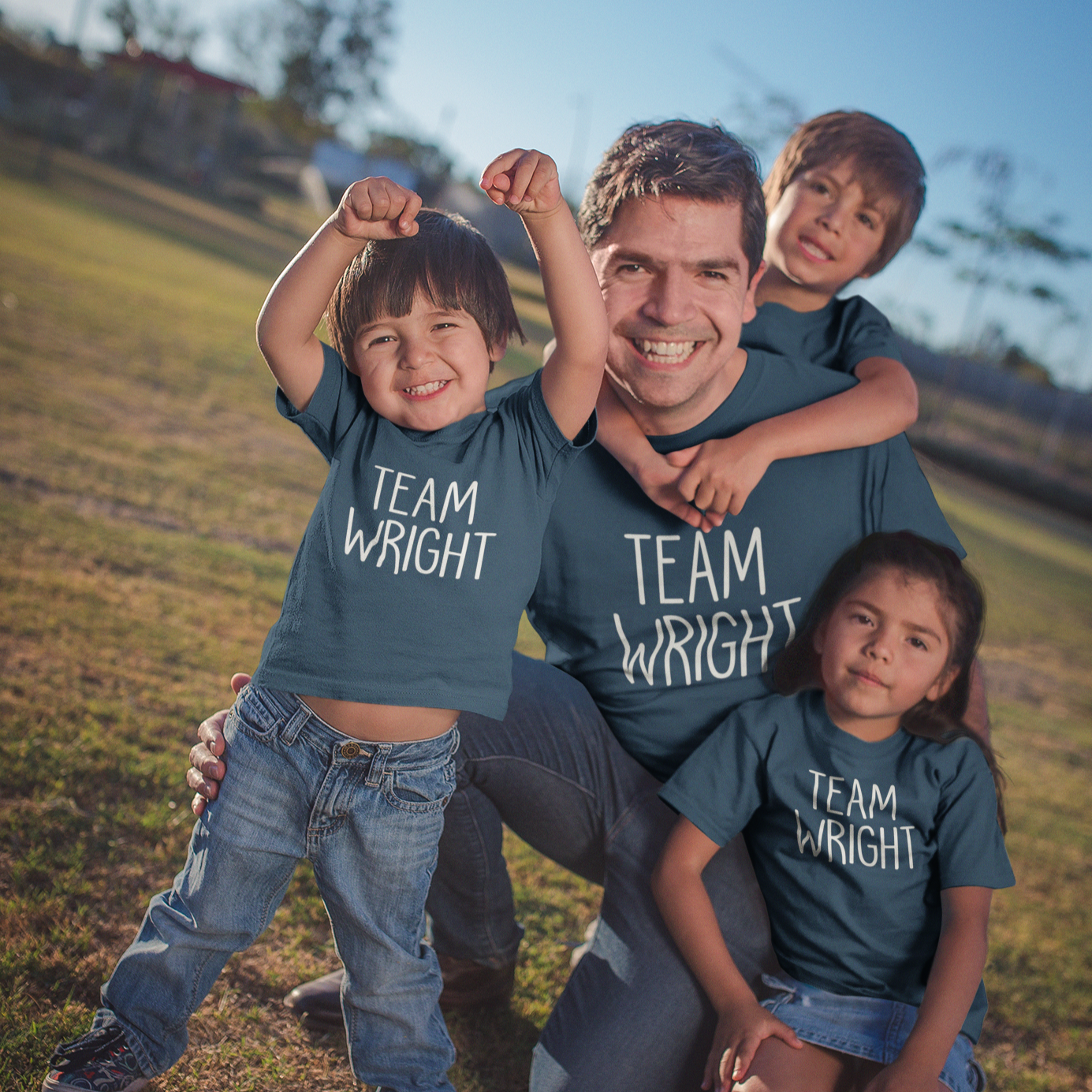Team Family Name T Shirt Set