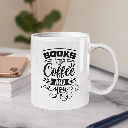 Books, Coffee And You Mug