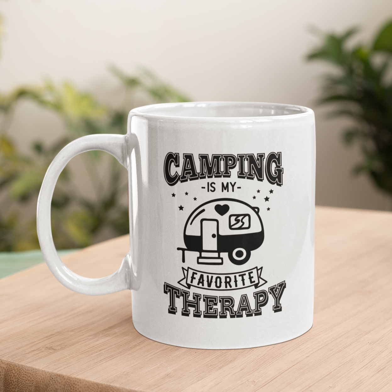 Camping Is My Favourite Therapy Mug
