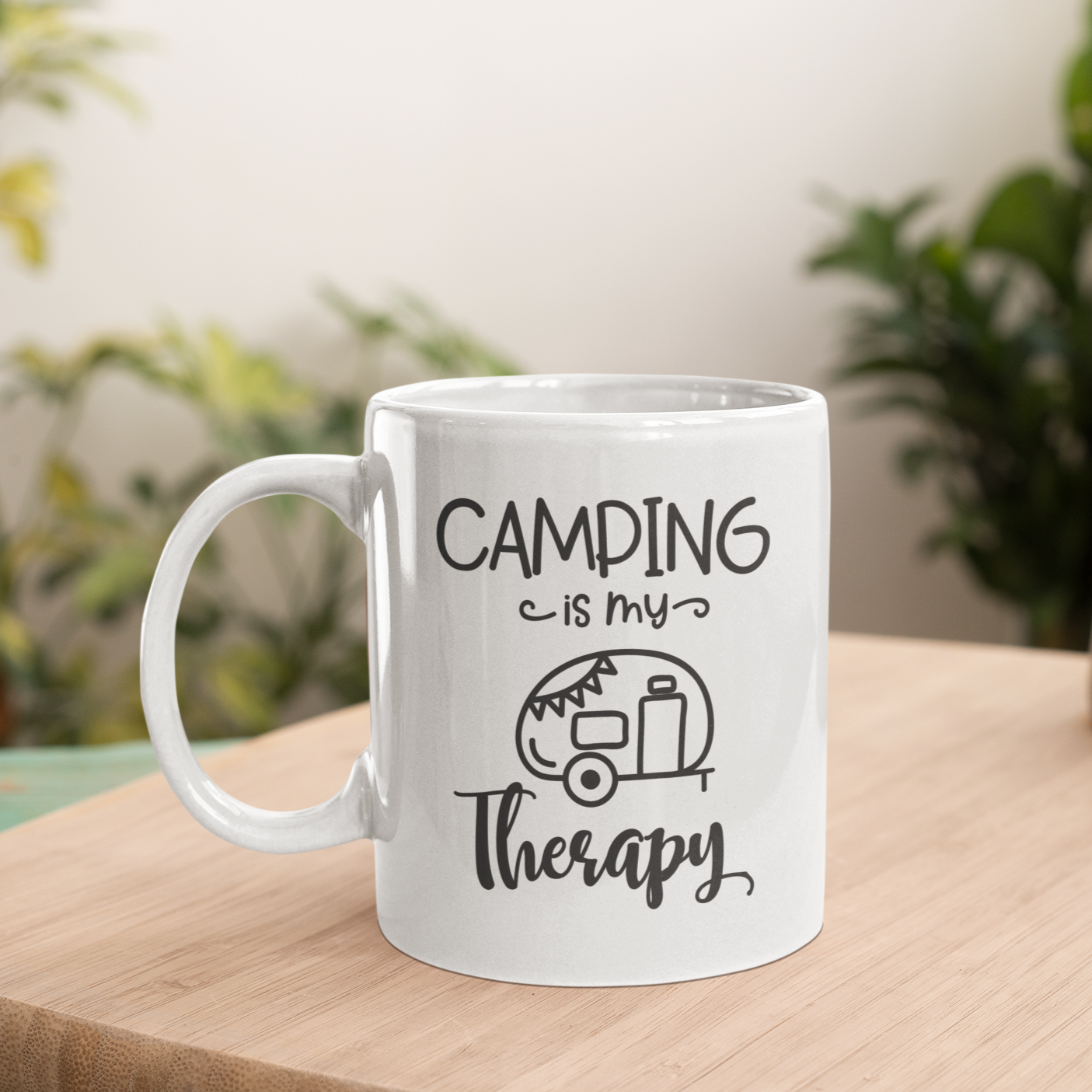 Camping Is My Therapy Mug