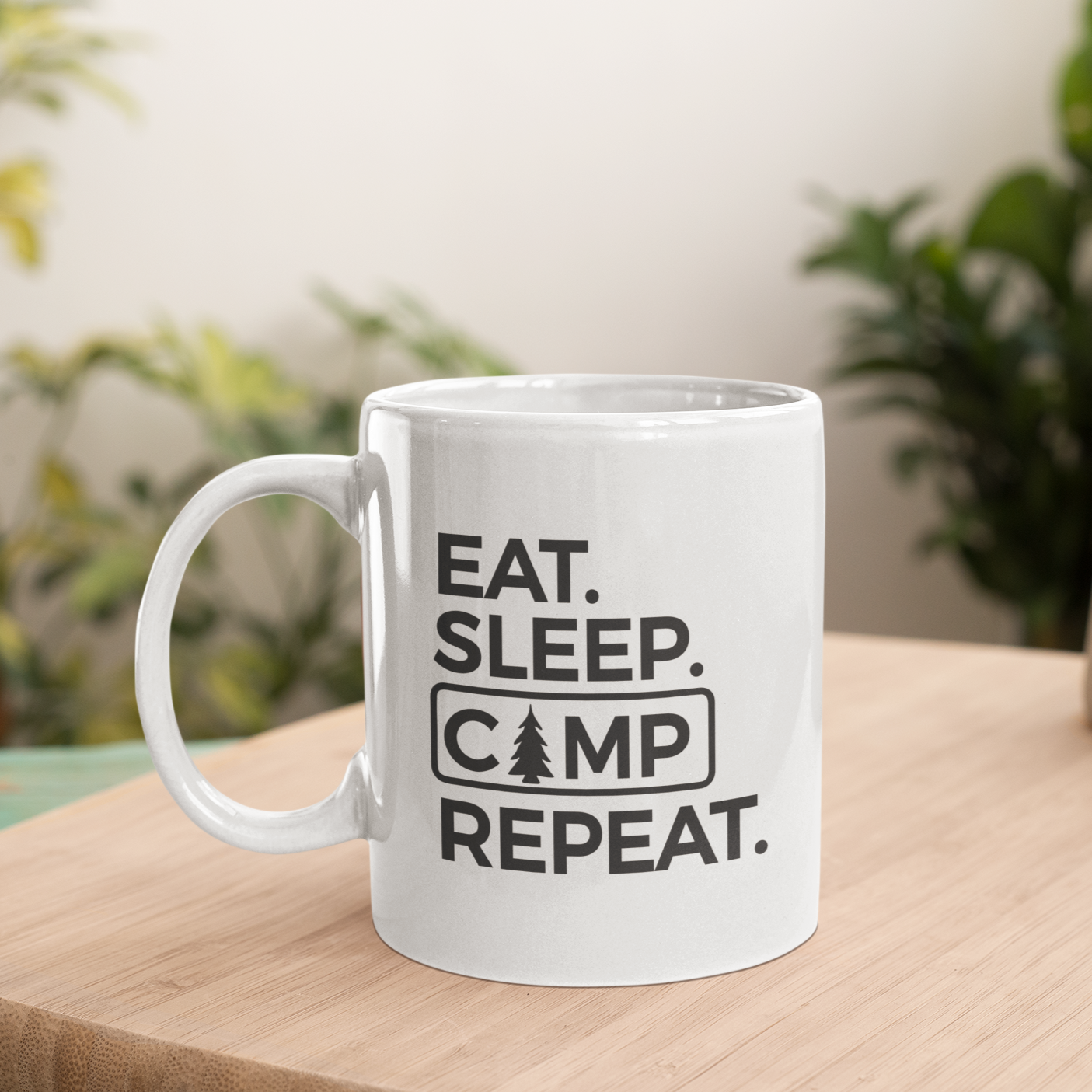 Eat Sleep Camp Repeat Mug